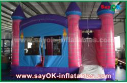 China Inflatable Bouncy Slides 0.55mm PVC Inflatable Bouncer Dream Princess Castle Trampoline supplier