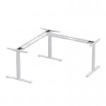 3 Legs L Shape Height Adjustable Metal Office Desk With Motors