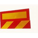 Automotive Orange And White Reflective Vehicle Marking Tape , Reflective Panels As Warning Signs for sale