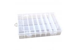 China 24 Grid Transparent Plastic Organizer Box Removable Dividers Storage supplier