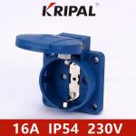 IP54 16 Amp Blue German standard for industrial additional socket for sale
