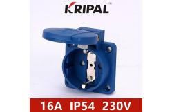 China IP54 16 Amp Blue German standard for industrial additional socket supplier