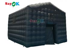 China Tarpaulin Inflatable Cube Tent With Led Lights Inflatable Wedding Party Tent supplier