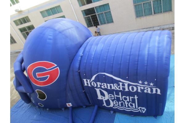 inflatable helmet/inflatable camping tent/inflatable football helmet tunnel