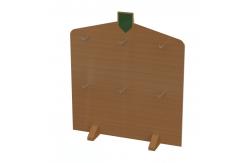 China Custom Wood Point Of Purchase Retail Display Counter Top With Hooks supplier