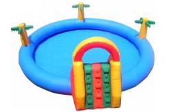 China Homeusing Water Park Kids Inflatable Pool with Plam Trees supplier