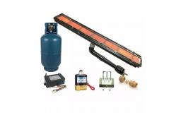 China Heating Panel Powder Coating Oven Gas Burner LPG NG Propane Furnace Booth Tunnel supplier