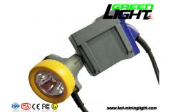 China 216lum 1.67W Coal Miner Cap Lights Rechargeable 6600mAh Battery supplier