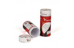 China Luxury Customized Foil Coating Kraft Paper Tube Packaging Box With CMYK Pantone Printing supplier