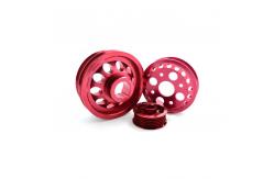 China Micro Metal Machining Service Anodized Red Ra3.2 CNC Aluminum Parts supplier