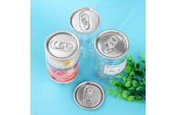 China 8 Oz 250ml Plastic Containers PET Jar Milk Tea Plastic Can With Lids supplier
