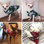 Soft Pet Apparel Summer Plaid Small Dog Vest 100% Cotton Material for sale
