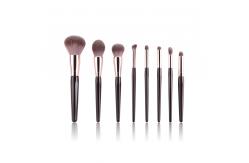China Customized Travel Makeup Brush Set Synthetic Hair Plastic Handle 8pcs supplier