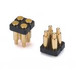 2.5mm 4 Pin Pogo Connector H3.5mm SMT Type Gold Plated Brass Pogo Connector for sale