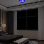 Wholesale Pure Black Out 1.52*30 M/Roll No Light Blackout Privacy Window Glass Tinted Film for sale