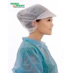 Single Use Polypropylene Non Woven Bouffant Head Cap With Peak for sale