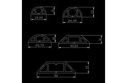 China Brown Architecture PE Profile Customization PVC Cable Trunking supplier