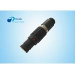 10 Pin Lemo Cable Connector FGG 1B Straight Plug Connector Plating Black Chromium for sale