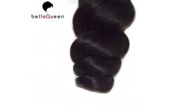 China Unprocessed No Shedding Loose Wavy Peruvian Human Hair 1b For Beautiful Girl supplier