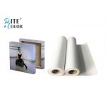 Waterproof 280gsm Matte Polyester Canvas Rolls Single Side For Giclee Inkjet Printing