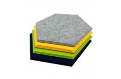 China 9mm 12mm Thickness Sound Acoustic Panels NRC 0.9 Hexagon Acoustic Wall Panel supplier