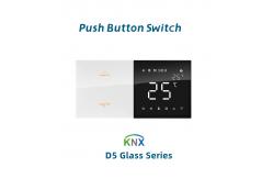 China Smart KNX Wall Switch 86mmx86mm Glass Panel Wall Push Button Switch supplier