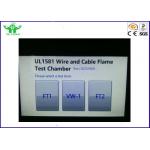 UL1581 Wire and Cable Fire Test Chamber Wire Testing Equipment