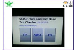 China UL1581 Wire and Cable Fire Test Chamber Wire Testing Equipment supplier