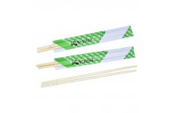 China Printed Sleeves Biodegradable Round Bamboo Chopsticks Customised supplier
