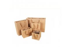 China OEM Kraft Paper Handbag / Coffee Bags CMYK Embossed Eco Friendly supplier