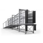 4.7m Cattle Loading Ramp Smooth High Strength Platform Safety Rail for sale
