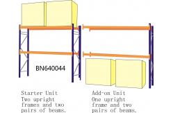 China BN640034 Industrial Pallet Racks Heavy Duty Warehouse Shelving 2 Inch Adjustable Beam supplier
