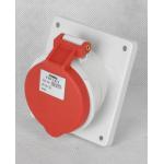 Angled inward tilt 20° IP44 Industrial Power Socket Single or Three Phase 16A,32A,63A  220V-250V; 380V-415V for sale