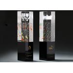 Durable K9 Crystal Trophy Cup Custom Engraving Logo / Texts Solid Structure