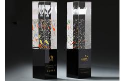 China Durable K9 Crystal Trophy Cup Custom Engraving Logo / Texts Solid Structure supplier
