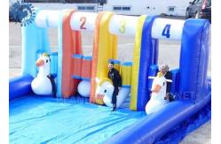 China Pony Hop Riding Race Track Inflatable Pony Hopper Game supplier