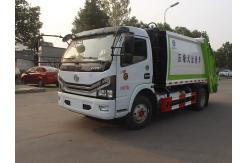 China Dongfeng Dollicar D6 LNG 4x2 6cbm Compactor Garbage Truck supplier