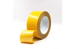 China Yellow Hot Melt Cross Weave Tape Self Adhesive Fiberglass Mesh Tape 48mm supplier