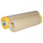 Biodegradable Auto Painting Cover Kraft Paper Pre Taped Film Masking Paper Film For Car Paint for sale