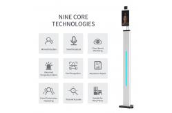 China DC12V facial temperature scanner kiosk Support Health QR Code Screening supplier