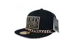 China Black Flat Brim Unisex Snapback Caps Stylish And Comfortable Headwear supplier