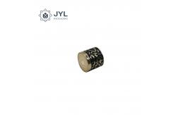 China Alu Magnetic Perfume Cap Custom Design With Leather And Laser Logo supplier