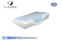 China Nice sleep cushion Cooling Gel Pillow / pad mesh and velboa cover supplier