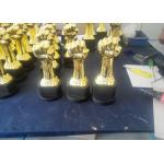 Handmade Custom Trophy Cup Gold Plated In Boxing Matches Victory Fist Shape