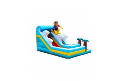 China Surfing Themed Inflatable Slide And Palm Tree Decorations supplier