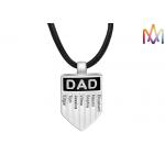 OEM ODM Family Name Pendant Mens Engraved Necklace for sale