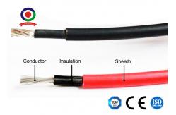 China Pv Panel DC Solar Cable Double Insulation With Stranded Tinned Copper Conductor supplier