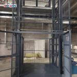 Industrial Cargo Lift Warehouse Rail Lift Hydraulic Lift Platform for sale
