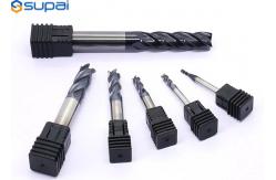 China Carbide Square End Mill 1/2 In Shank 30 Degrees Helix Angle supplier