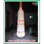 190T Nylon Cloth Inflatable Bottle Wine Height 2M With Led Lights for sale